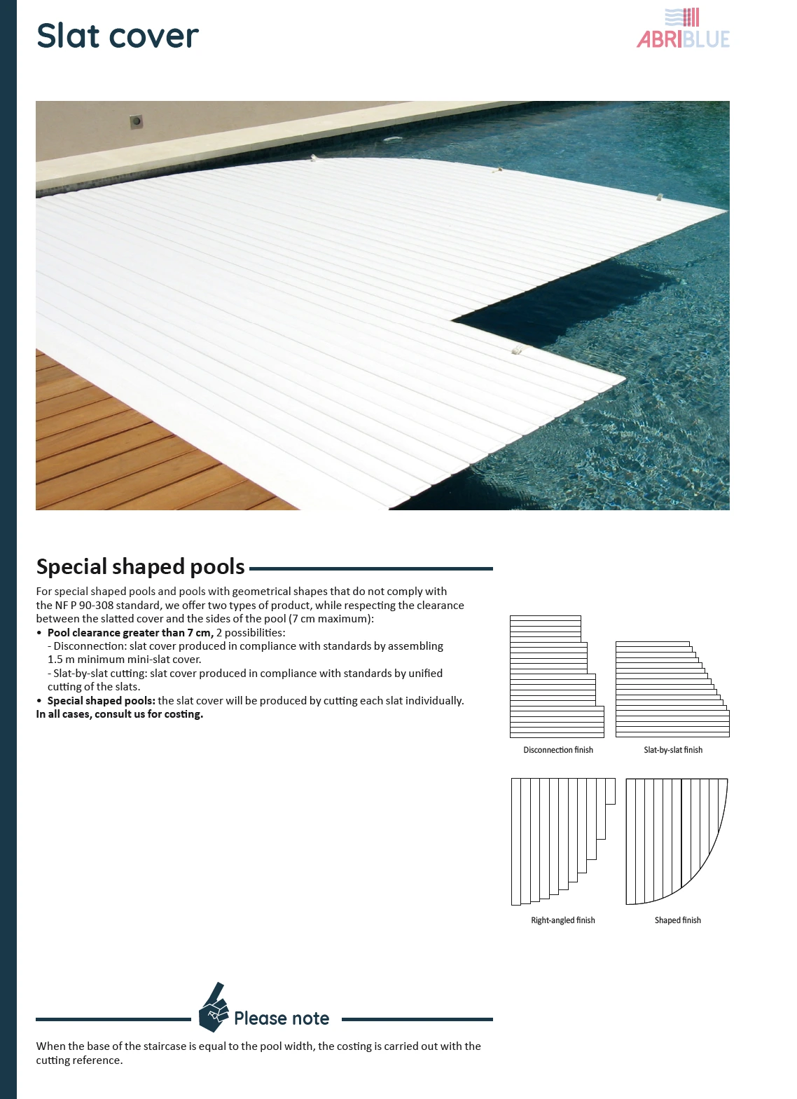 Can pool slatted safety covers be installed on freeform pools?